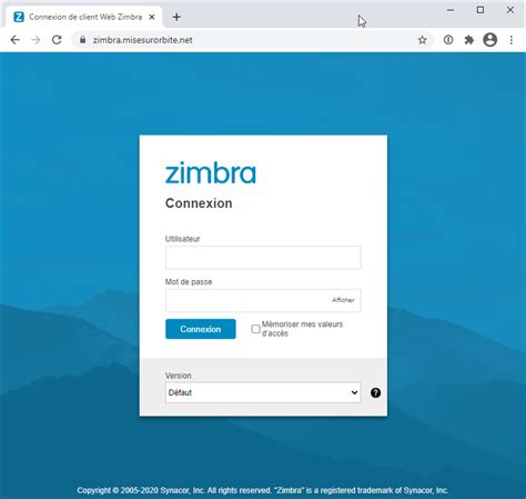 webmail côte d'or zimbra.
